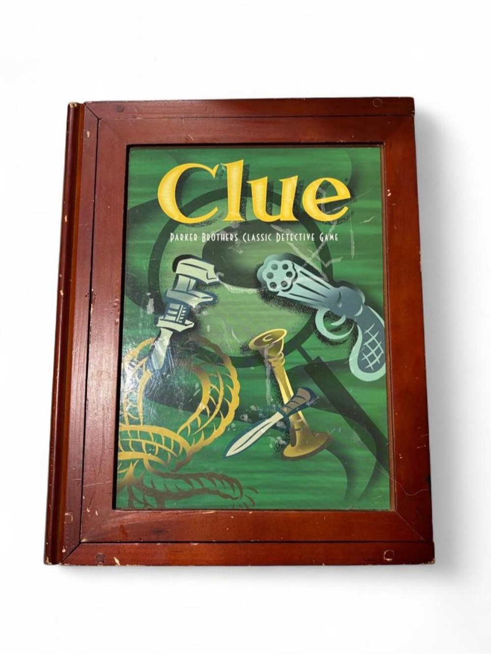 Vintage Collection Clue Board Game Parker Brothers Wooden Book Box Edition